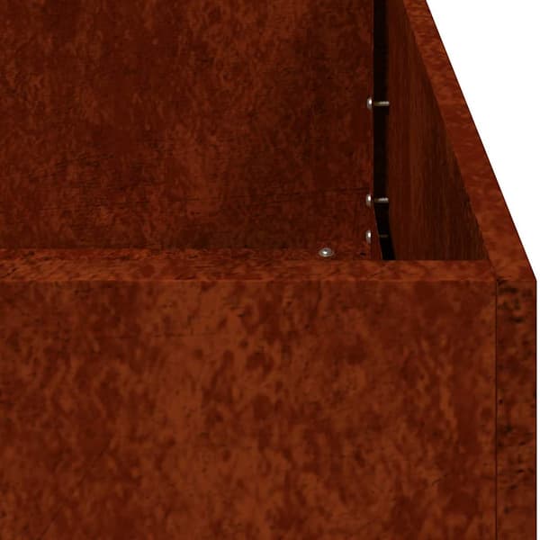 vidaXL rusten urtepotte 40x80x40 cm rustfrit stål