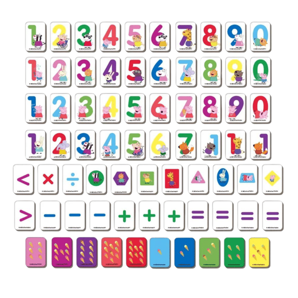 Peppa Pig magnetset matematik lärning räkning