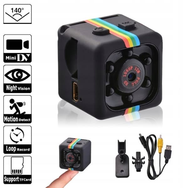 SQ11 Full HD -urheilullinen piilotettu mini-DV-kamera