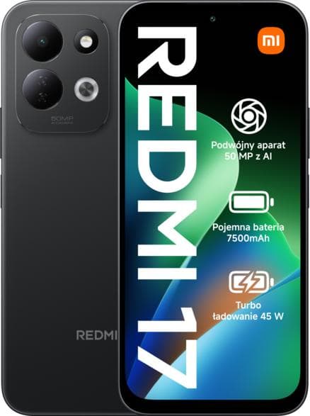 XIAOMI Redmi 17 4G (LTE) Smartphone 4GB/256GB Svart
