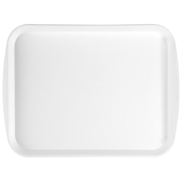 Serveringsbricka i plast vit 35,5x27 cm