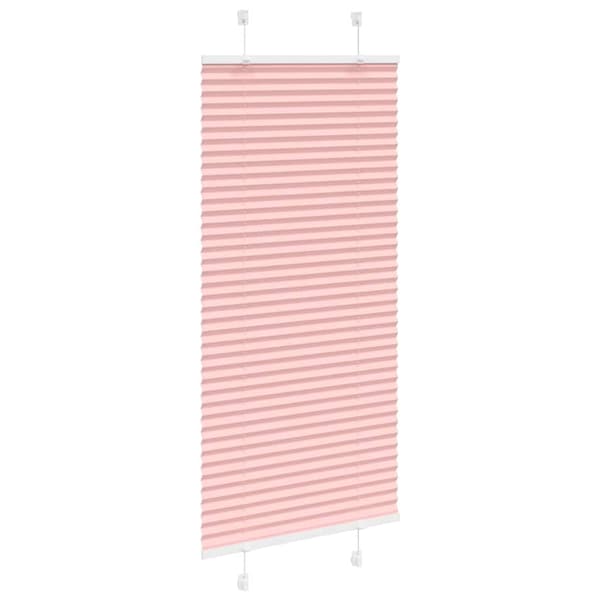 vidaXL Rosa plisségardin 55x100 cm Tygbredd 54,4 cm