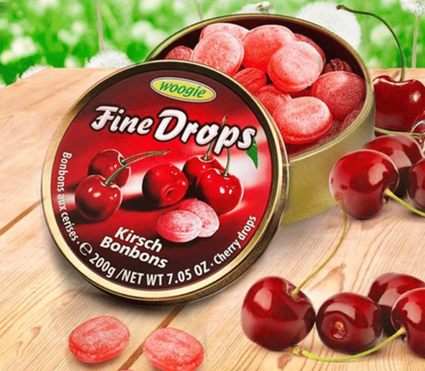 Woogie Cherry Hårdgodis på burk 200g