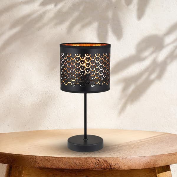 BORDLAMPE MORGAN 1 E27 SORT MILAGRO ML1802