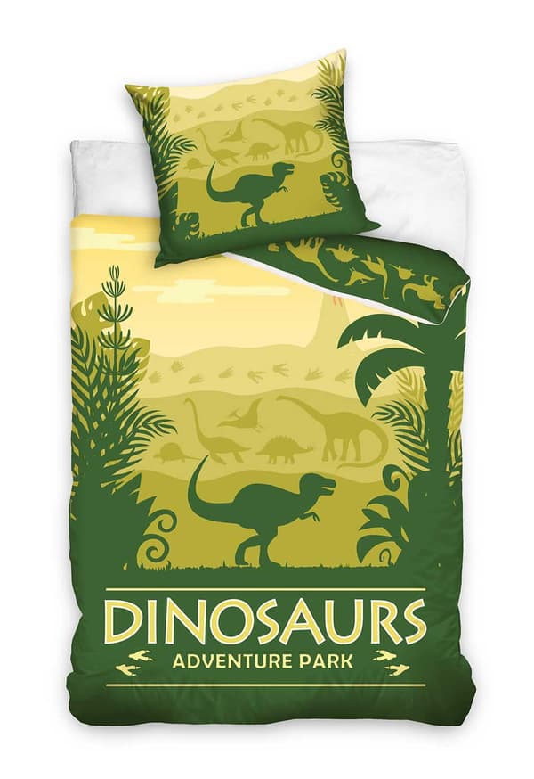 Jurassic World Bäddset 140x200 dinosaurier grön ungdom