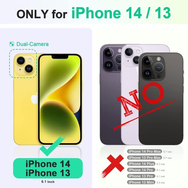 LÄPINÄKYVÄ SININEN SUOJA IPHONE 13/IPHONE14:LLE