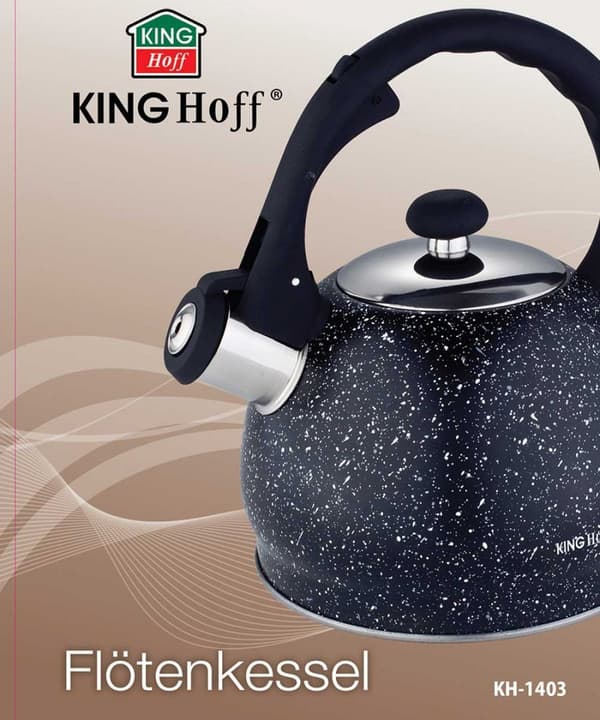 KEDEL MED FLØJTE 2L KINGHOFF KH-1403 MARMOR