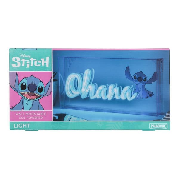 Blå LED-lampe Ohana - Stitch