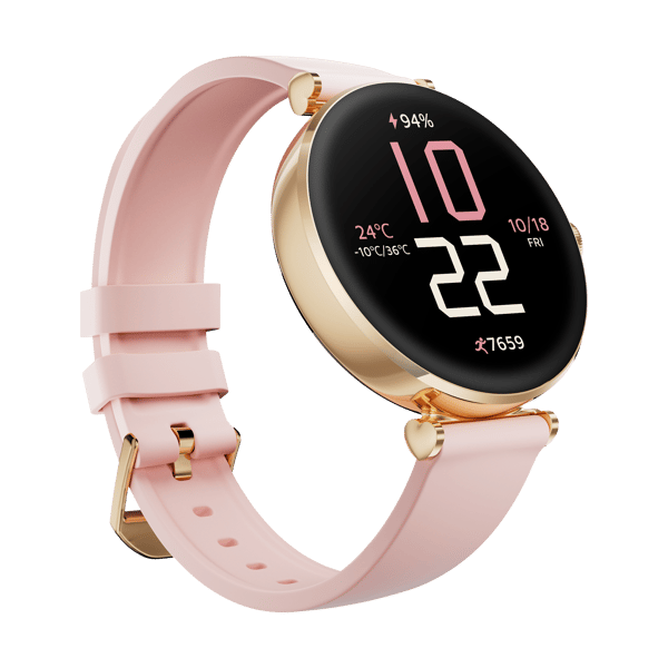 Smartklocka KIESLECT Pura Guld 1,19" AMOLED Bluetooth 5.2 IP68