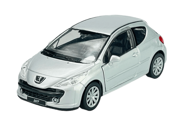 Welly peugeot 207 sølv 1:34 42370