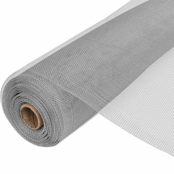 vidaXL insektnet, aluminium, 100 x 1000 cm, sølv