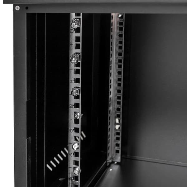 Netberg 19" 9U 450x600x400 väggmonterad rack svart