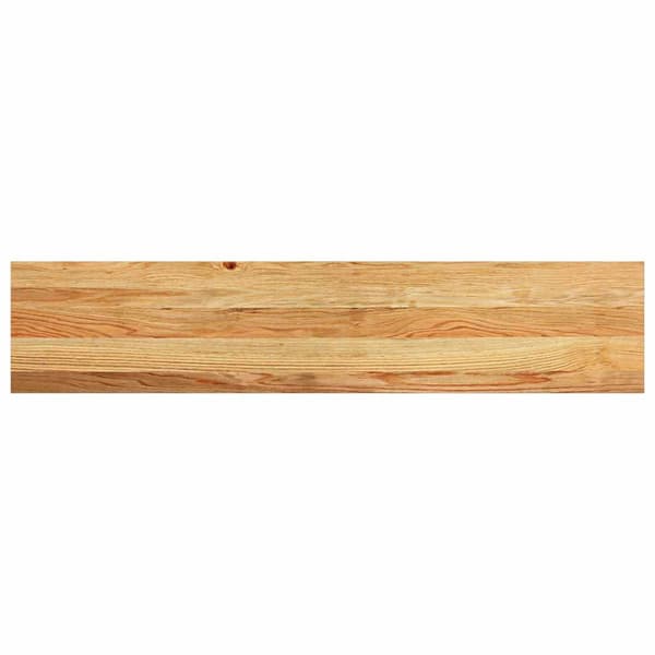 vidaXL trappetrin, 4 stk. brun 120x30x2 cm massivt egetræ