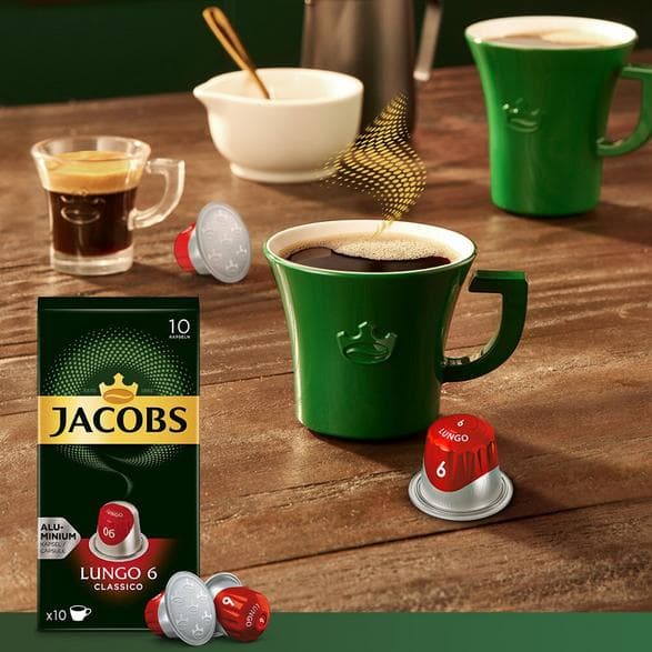 Jacobs Lungo 6 Classico kaffekapsler 10 portioner