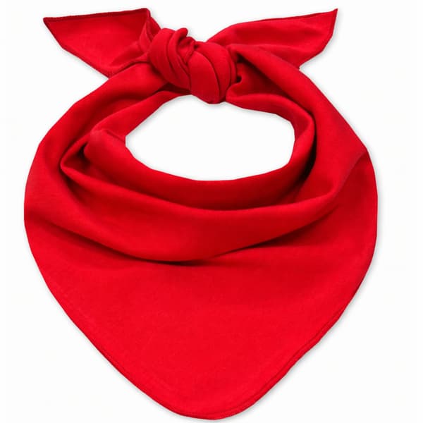 Triangulär bomullsbandana, röd