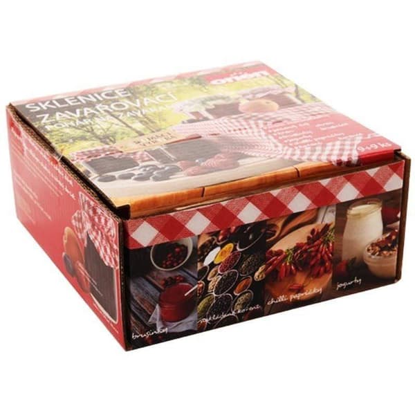 Glasburk med skruvlock 60 ml 9 st