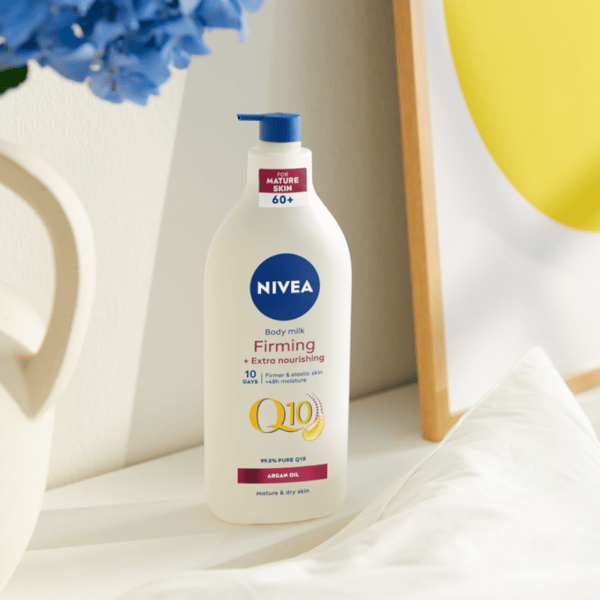 NIVEA Q10 Straffande och närande kroppsbalm med pump 400 ml