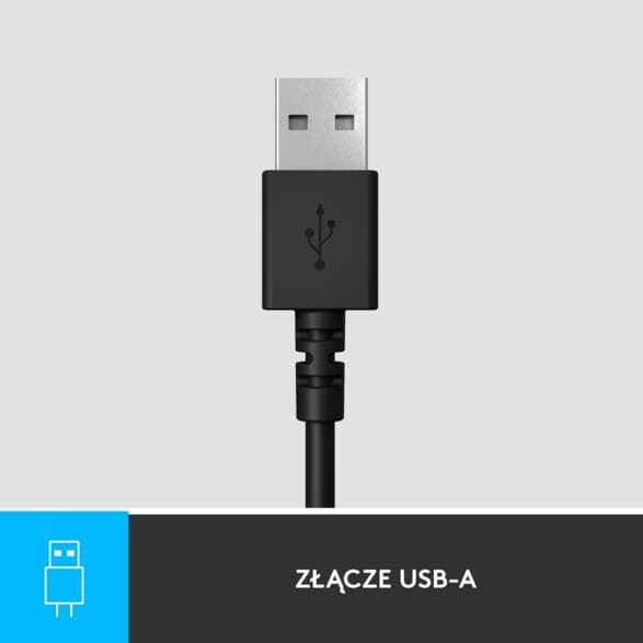 LOGITECH Stereo Headset H390 — langalliset USB-kuulokkeet