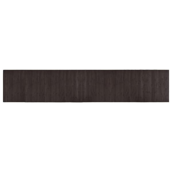 vidaXL Rektangulär matta, mörkbrun, 60x300 cm, bambu