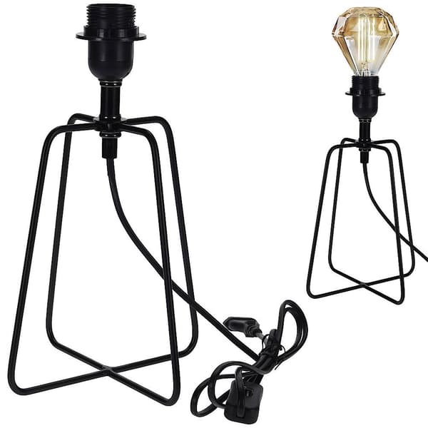 Metallia pöytävalaisin musta 21 cm