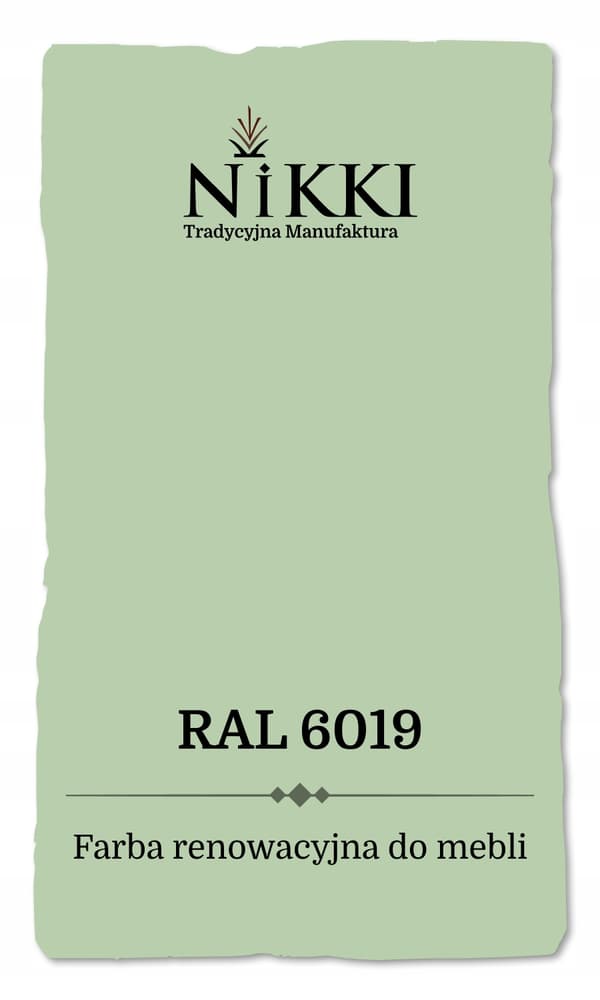 Färg för köksfrontar grön pastell RAL6019 halvmatt 1L