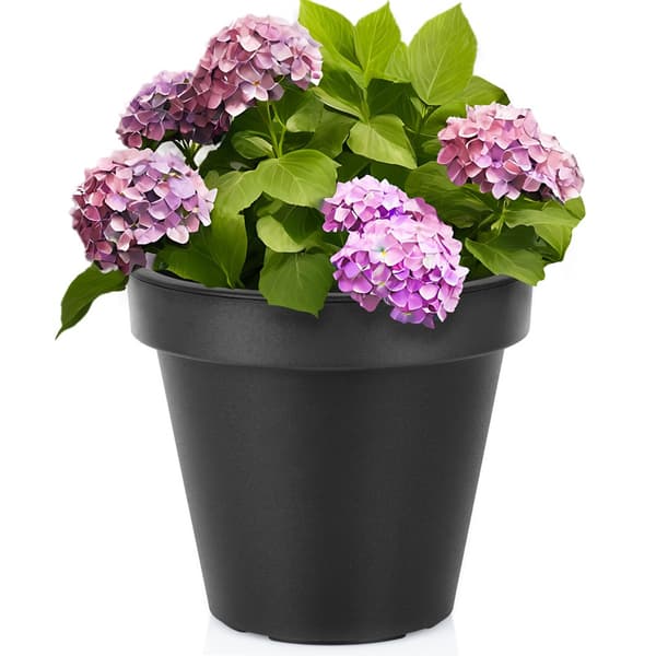 havepotte plast sort rund 29 cm