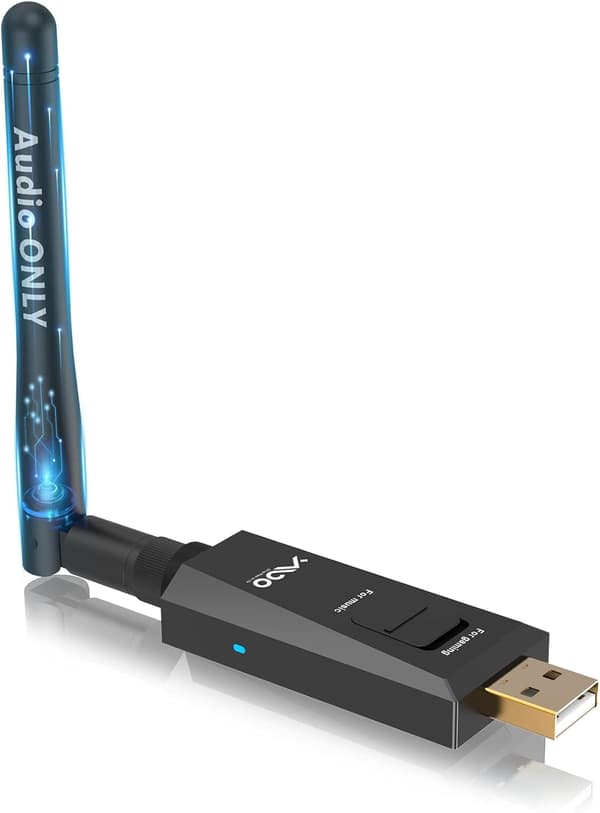 LJUDADAPTER BLUETOOTH 5.3 SVART USB B10PRO-SÄNDARE 20m