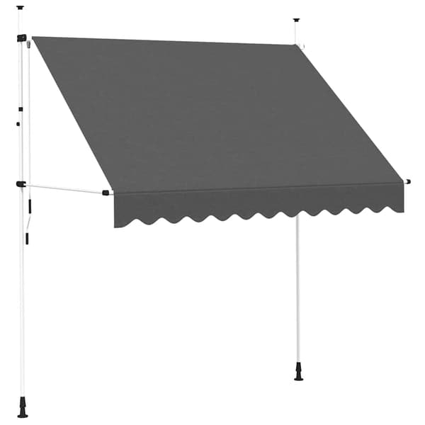 vidaXL manuel rullemarkise, 250 cm, antracit