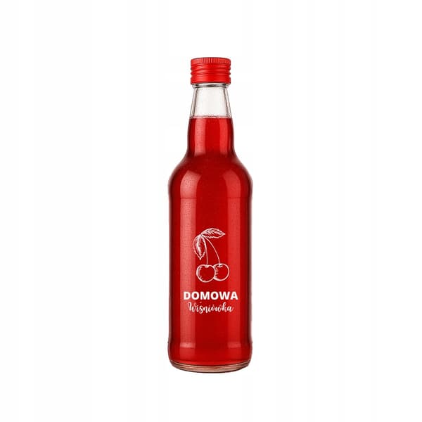 10 x Monopoly-pullo 500 ml kirsikkavodkapainatuksella Lasipullot vodkalle