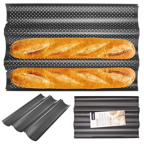 Baguetteform i stål 38 cm