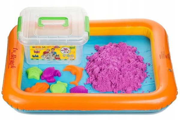 KINETISK SAND 3 kg FORMET + SANDKASSE POOL