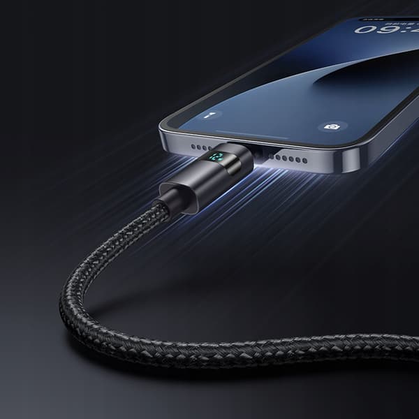MCDODO KABEL MED DISPLAY USB LIGHTNING 36W 1M TIL IPHONE X 11 12 13 14