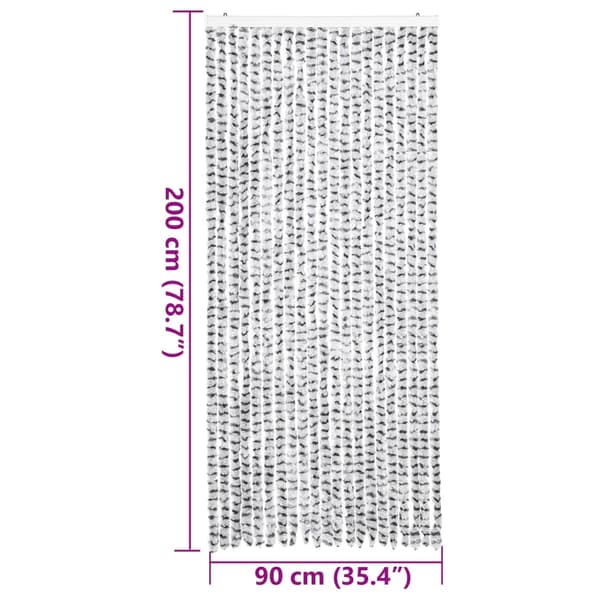 vidaXL Hyttysverkko vaaleanharmaa/tummanharmaa 90x200 cm