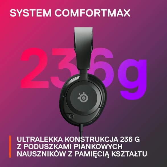 Stereohörlurar STEELSERIES Arctis Nova 1 Svart
