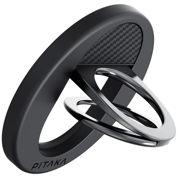 PITAKA MagEZ Grip 3 MagSafe magnetisk telefonholder, sort og grå