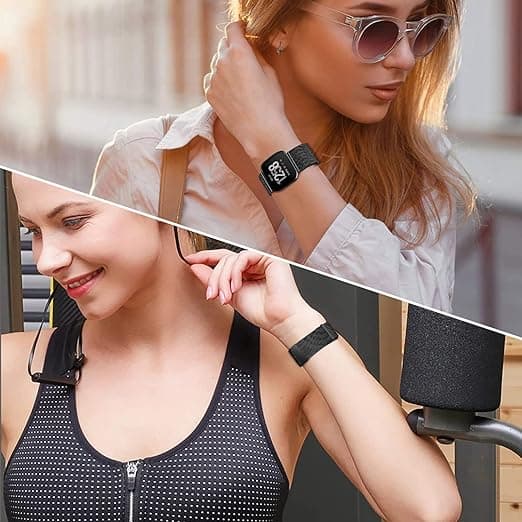Fitbit Versa/Versa 2/LITE URARMBÅND SORT STÅLNET