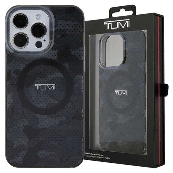 Tumi TUHMP15LDLCAG iPhone 15 Pro 6.1 grått/grått hårt skal Camo Print MagSafe