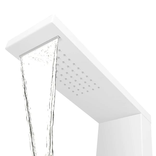 vidaXL Duschpanel Matt Vit Aluminium