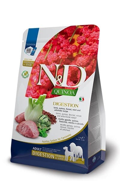 Farmina Hundefoder Quinoa Digestion Adult Med Max Lam 7 kg