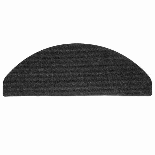 vidaXL selvklæbende trappemåtter 20 stk. sorte 65x22,5x3,5 cm
