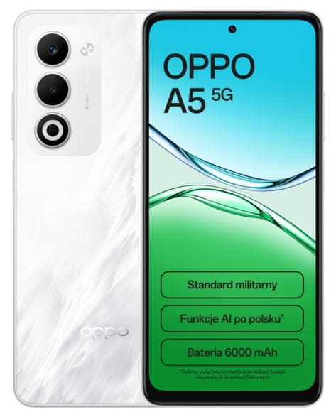 Smartphone OPPO A5 5G 4 GB/ 128 GB Hvid