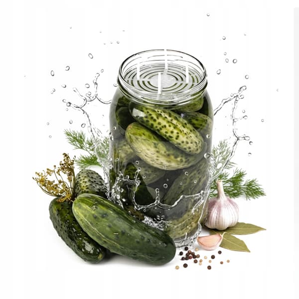 5x BURKAR TRYCKSIL för marmelad, gurka, kål