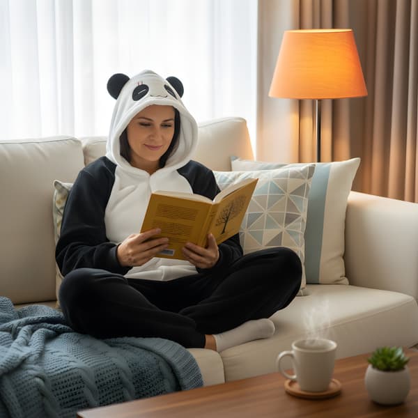 Kigurumi-pyjamaskostume Panda M: 155 - 165 cm