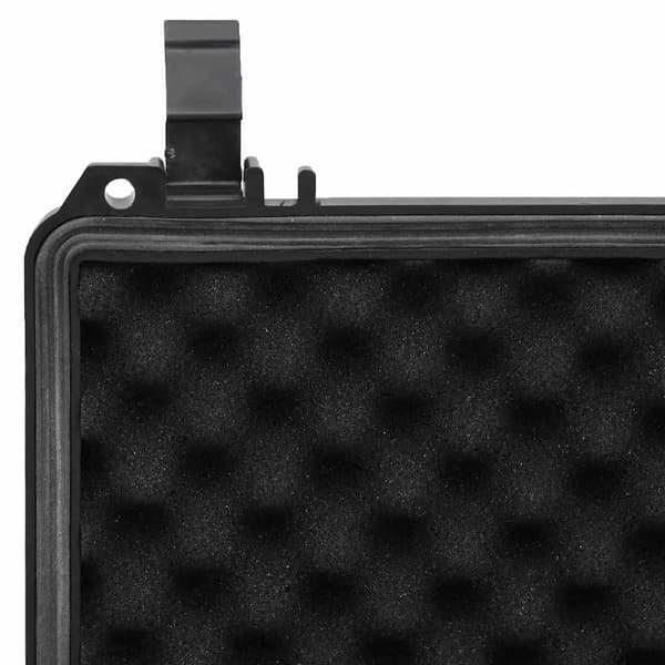 vidaXL flightcase, sort, 24x19x11 cm, PP