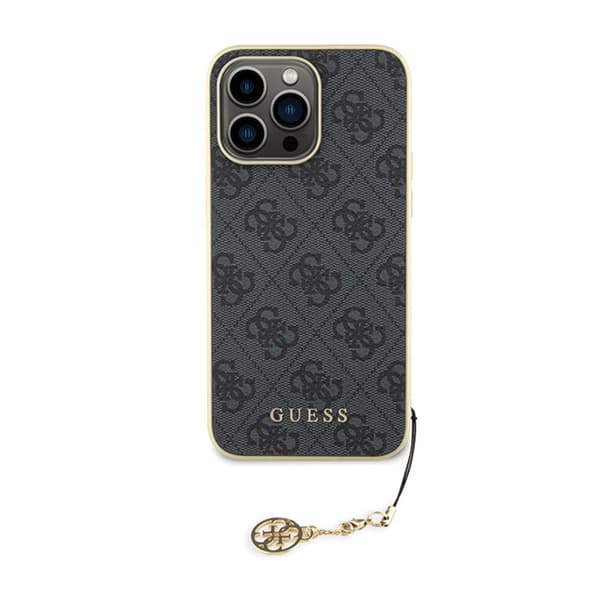 Guess 4G Charms Kollektion - iPhone 15 Pro Max Etui (grå)