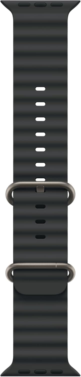 REM TIL APPLE WATCH 1/2/3/4/5/6/7/8/9/SE 38/40/41mm SORT SILIKONE