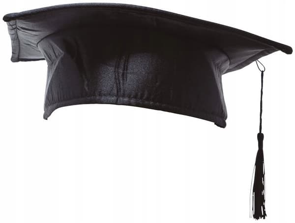Sort dimissionshue Elevs mortarboard Slut på skoleåret Elev