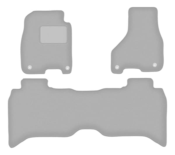 Grå bilmattor för: Dodge RAM DS DJ 1500 pickup (2012-2020)