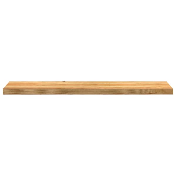 vidaXL trappetrin, 4 stk. brun 120x25x2 cm massivt egetræ