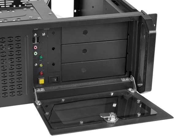Lanberg SC01-4504-08B serverchassin svart, 4U, ATX 19
